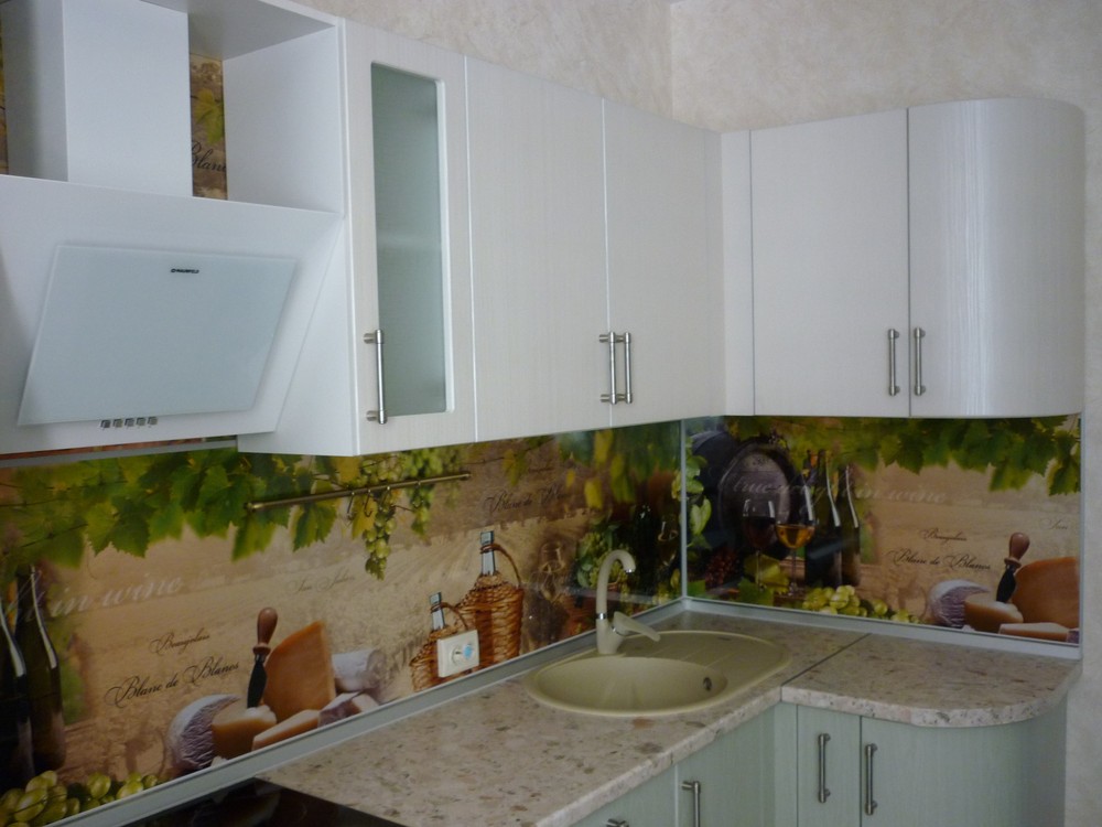 Белый кухонный гарнитур-Кухня МДФ в ПВХ «Модель 216»-фото4