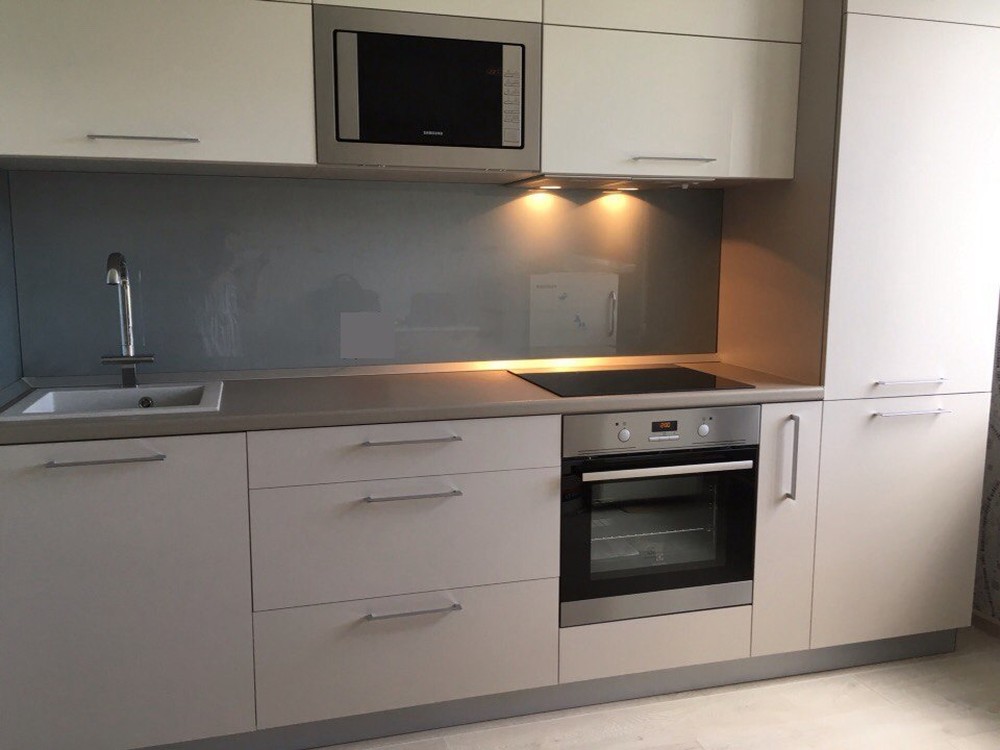 Белый кухонный гарнитур-Кухня МДФ в ПВХ «Модель 168»-фото3